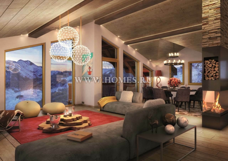 Dom drewniany w stylu górskim 4 pokoi 204 m² Courchevel, Francja